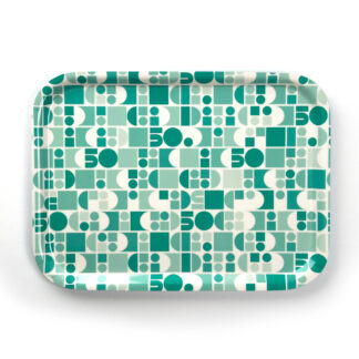 LIU 50 år Serveringsbricka ljus bakgrund