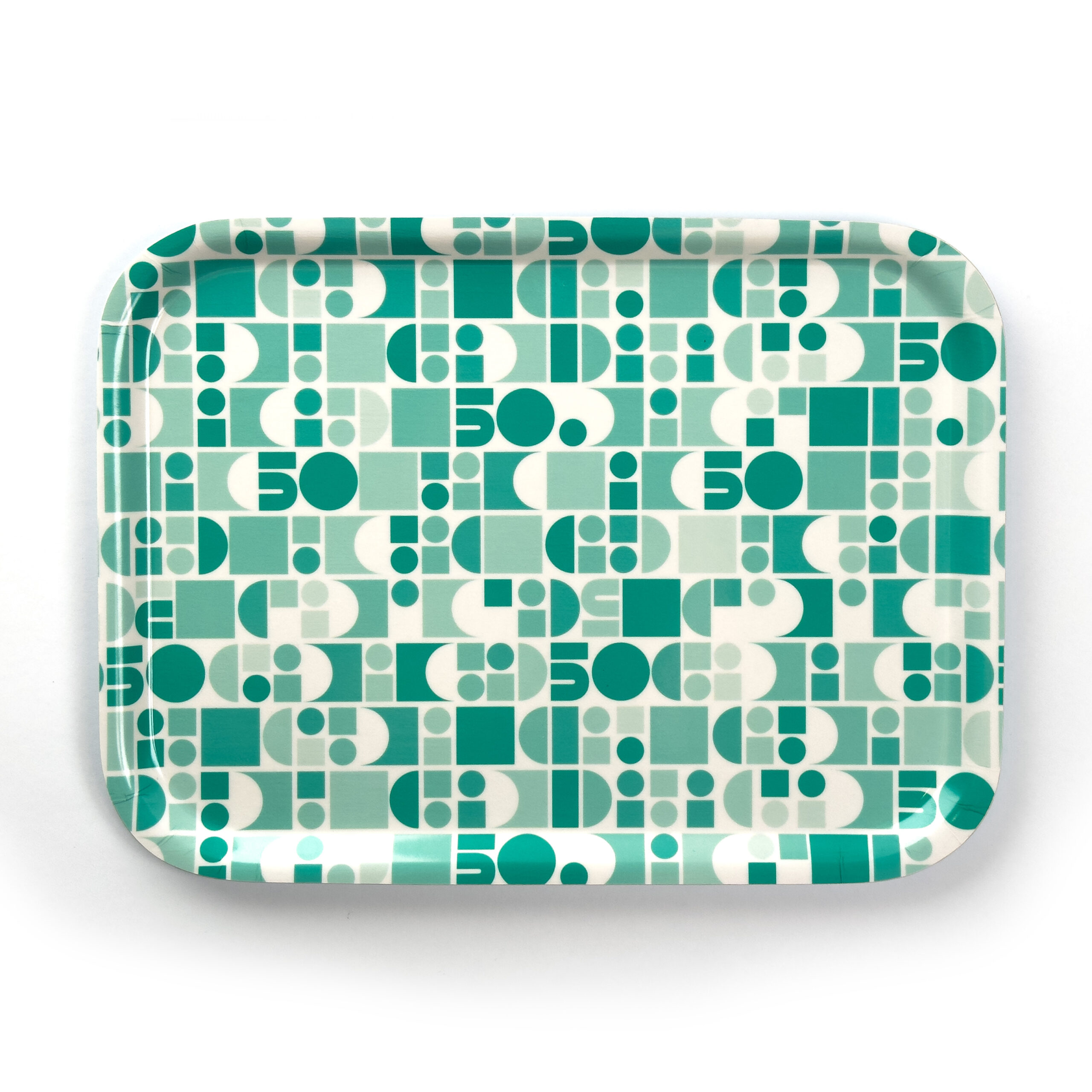 LIU 50 år Serveringsbricka ljus bakgrund